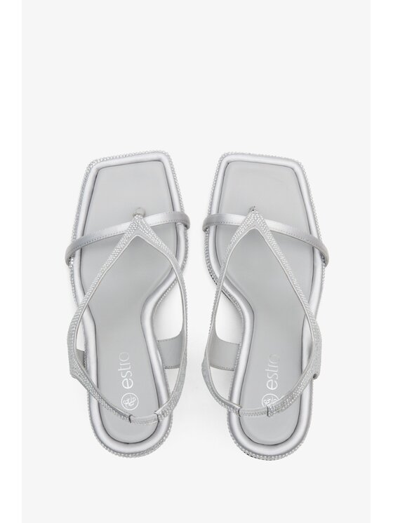 Estro Estro Σανδάλια ER00114301 Ασημί