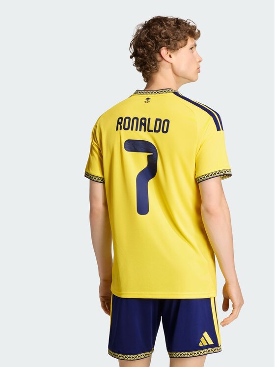 adidas adidas Koszulka techniczna 171969 Żółty Slim Fit