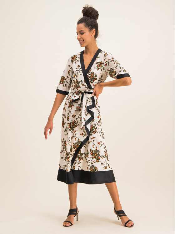 Tory Burch Vestito da giorno Printed Wrap Dress 61698 Multicolore Regular Fit Modivo