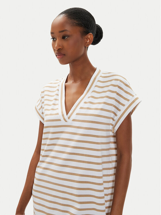 United Colors Of Benetton United Colors Of Benetton Vestito da giorno 3TLLDV01O Beige Regular Fit