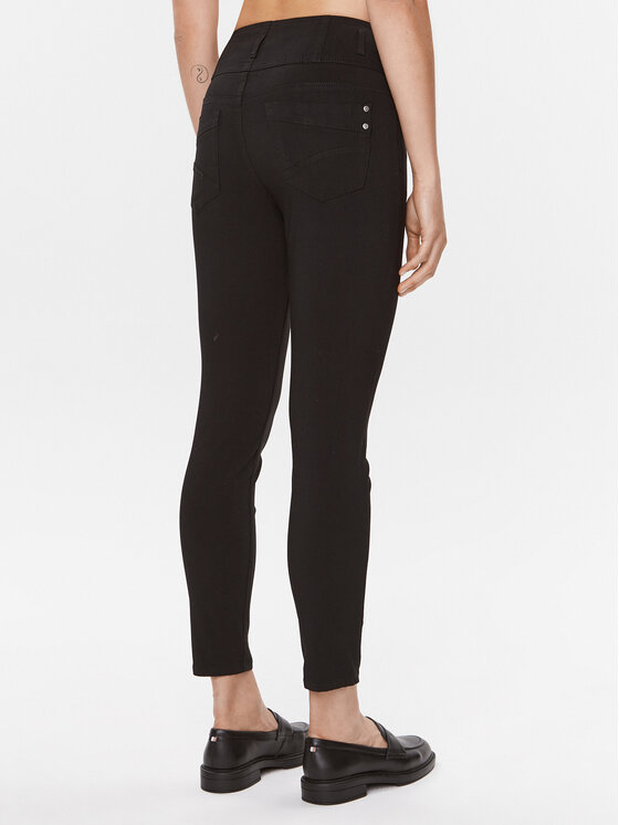 Fransa Fransa Штани з тканини 20608336 Чорний Slim Fit