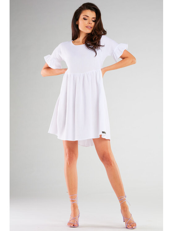 Infinite You Infinite You Sukienka M260 Biały Basic Fit
