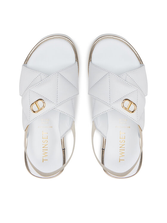 TWINSET TWINSET Σανδάλια 251GCJ044 M Λευκό
