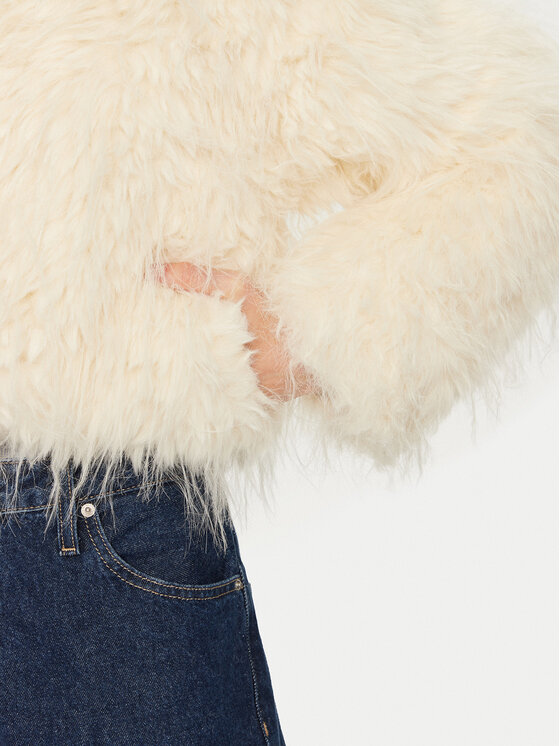 Eleh Eleh Шуба E00203 Écru Regular Fit