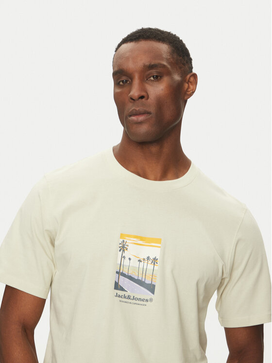 Jack & Jones Jack & Jones T-Shirt Split Graphic 12273000 Zielony Regular Fit