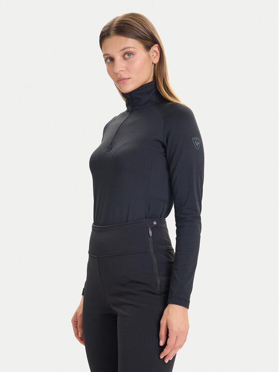 Rossignol Rossignol Funkční mikina Mid Layer Stretch Half-Zip RLOWL17 Černá