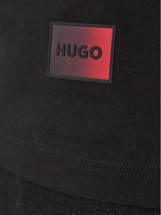 HUGO HUGO T-Shirt Danoto 50553144 Czarny Regular Fit