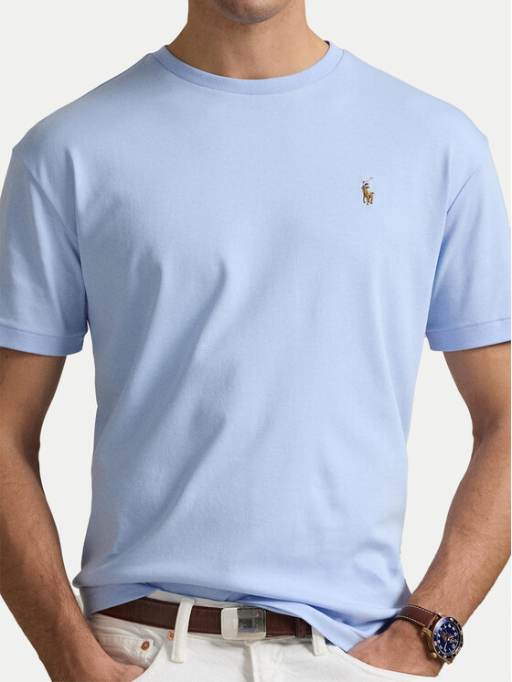 Polo Ralph Lauren Polo Ralph Lauren Majica Classics 710740727 Svetlo modra Slim Fit