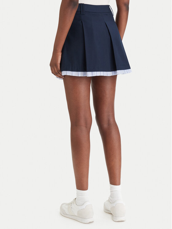 Tommy Jeans Tommy Jeans Trapetsseelik Varsity Pleated DW0DW22758 Tumesinine Regular Fit