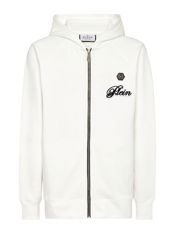 PHILIPP PLEIN PHILIPP PLEIN Bluza 26939 Biały Athletic Fit