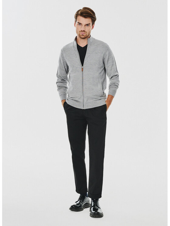 Pako Lorente Pako Lorente Sweter P24WF-2X-016 Szary Classic Fit