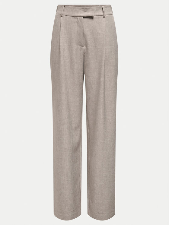 ONLY ONLY Spodnie materiałowe Linda 15336761 Beżowy Straight Fit