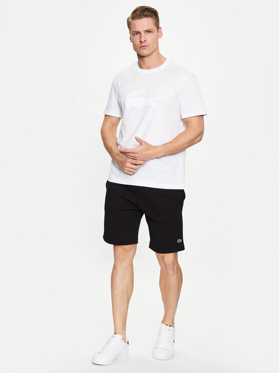 Lacoste Lacoste Szorty sportowe GH9627 Czarny Regular Fit