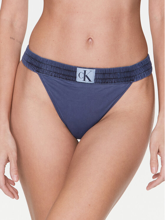 Calvin Klein Swimwear Bikini partea de jos KW0KW01991 Albastru
