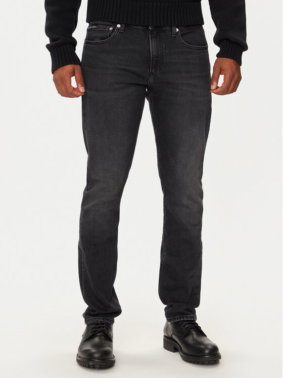 Calvin Klein Jeans Džinsi J30J325976 Melns Slim Fit