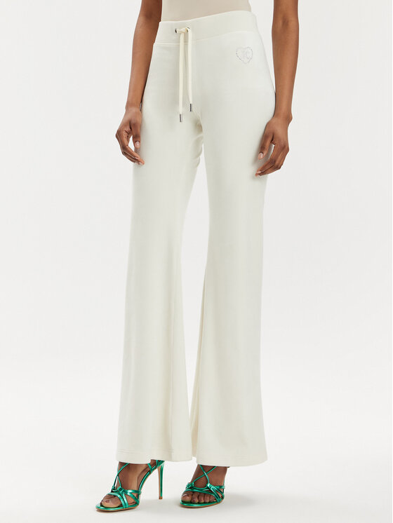 Juicy Couture Juicy Couture Sportinės kelnės Rodeo Layla JCBBJ223823 Écru Regular Fit