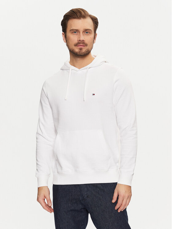 Tommy Hilfiger Tommy Hilfiger Mikina Essential MW0MW37235 Bílá Regular Fit