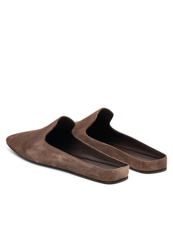 Max Mara Max Mara Klapki Tessile 2624526051 Brązowy