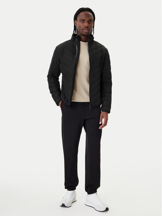 EA7 Emporio Armani EA7 Emporio Armani Пухено яке 8NPB13 PNE1Z 1200 Черен Regular Fit
