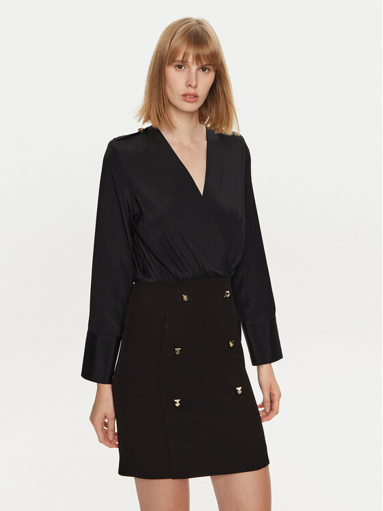 Simona Corsellini Simona Corsellini Rochie de zi A24CPAB002 Negru Regular Fit