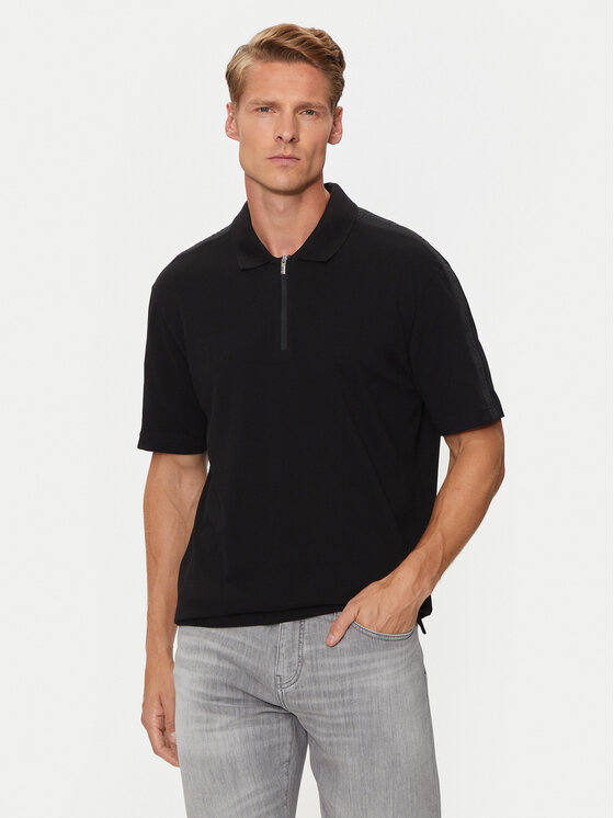 Armani Exchange Polo 6DZFLC ZJM5Z 1200 Noir Regular Fit