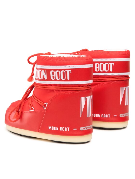 Moon Boot Moon Boot Śniegowce Icon Low Nylon 14093400009 D Czerwony
