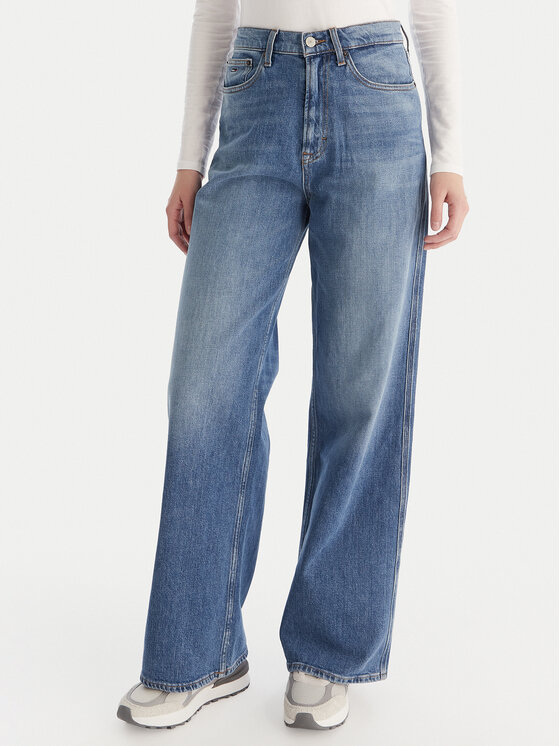 Tommy Jeans Tommy Jeans Farmer Claire DW0DW20048 Kék Wide Leg