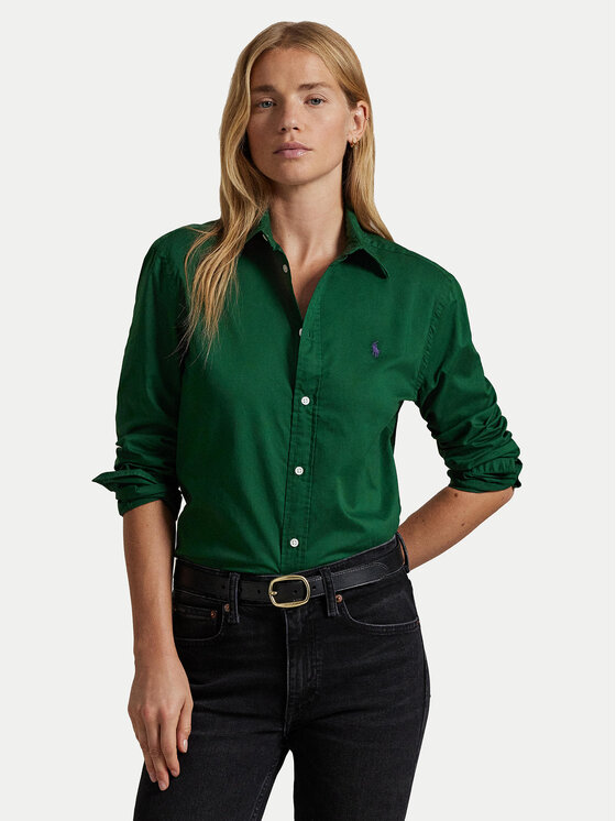 Polo Ralph Lauren Košeľa 211932522009 Zelená Regular Fit