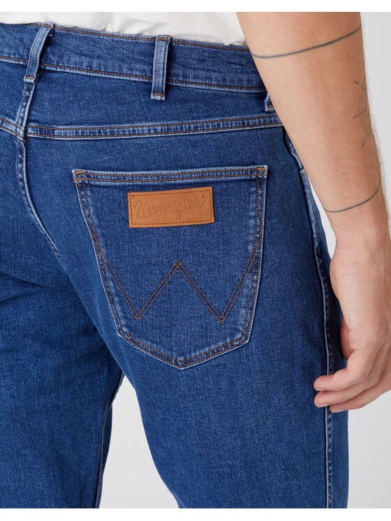Wrangler Wrangler Jeansy GREENSBORO Niebieski Slim Leg