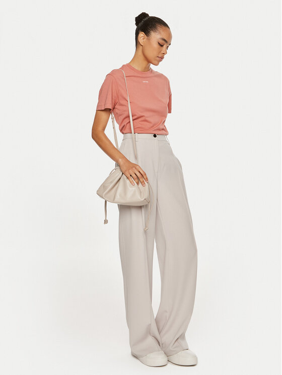 Calvin Klein Calvin Klein Majica Nano Logo K20K207519 Roza Regular Fit