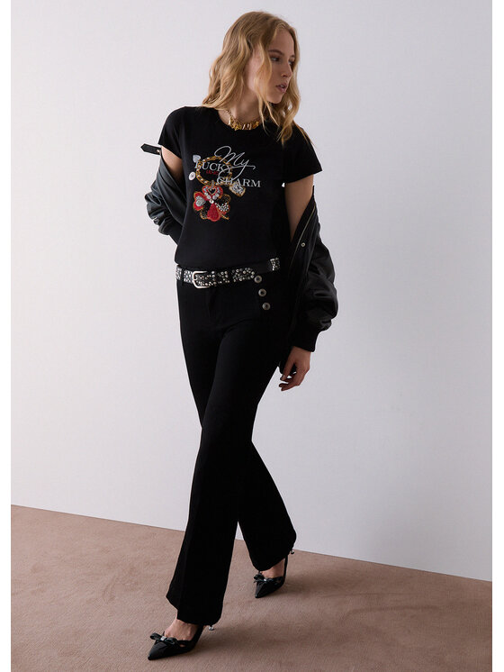 Liu Jo Liu Jo Jeansy UF6093D032887528 Czarny Regular Fit