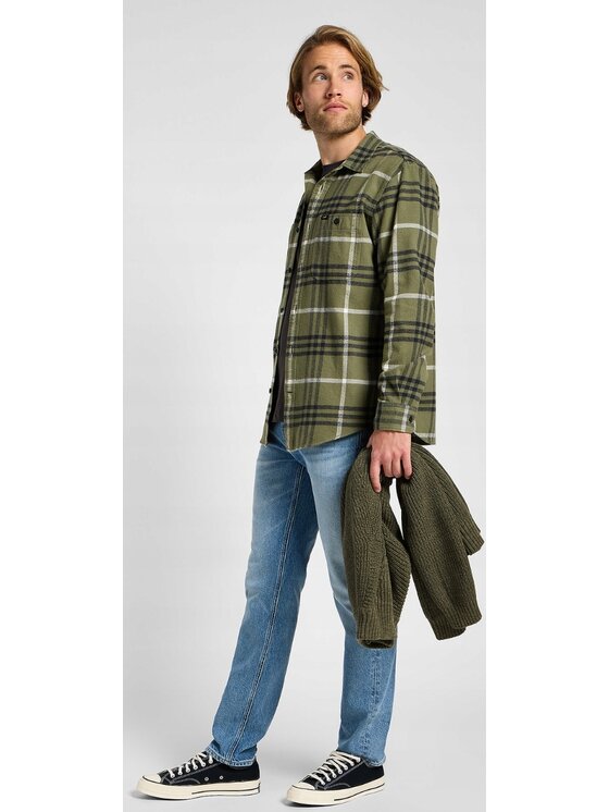 Lee Lee Jeansy Daren Zip Fly Niebieski Regular Fit