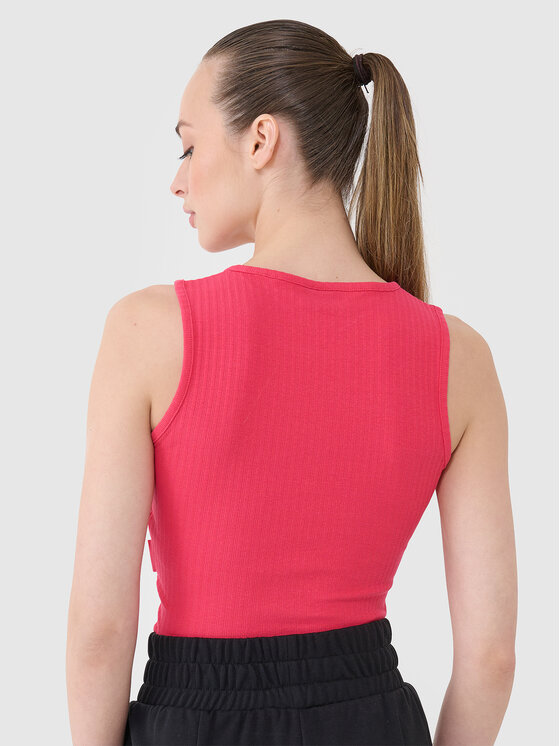 4F 4F Tank top MIDSHOP TEXTILE Różowy Slim Fit