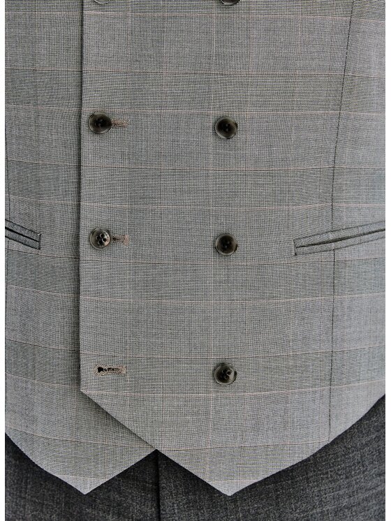 Pako Lorente Pako Lorente Kamizelka P26SF-8X-001 Szary Slim Fit