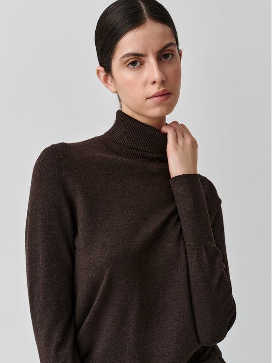 TATUUM TATUUM Sweter ANKIO 1 Brązowy Classic Fit