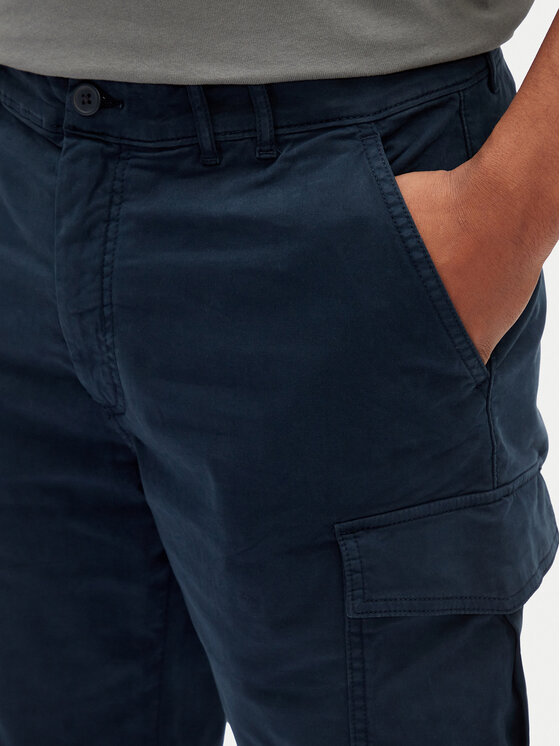 Pepe Jeans Pepe Jeans Medžiaginiai šortai Seasonal PM801179 Tamsiai mėlyna Regular Fit
