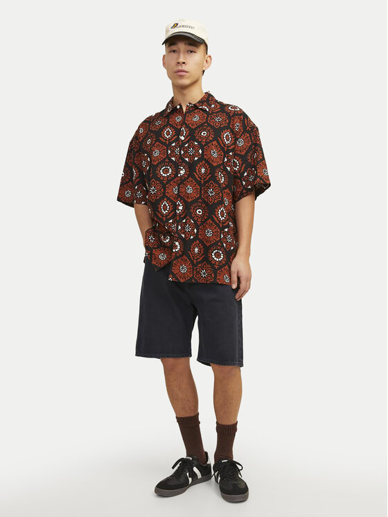 Jack&Jones Jack&Jones Džínsové šortky Tony 12249068 Čierna Loose Fit