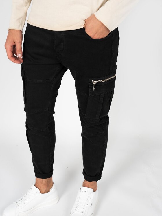 Xagon Xagon Pantaloni di tessuto P24032CR4034 Nero Slim Fit