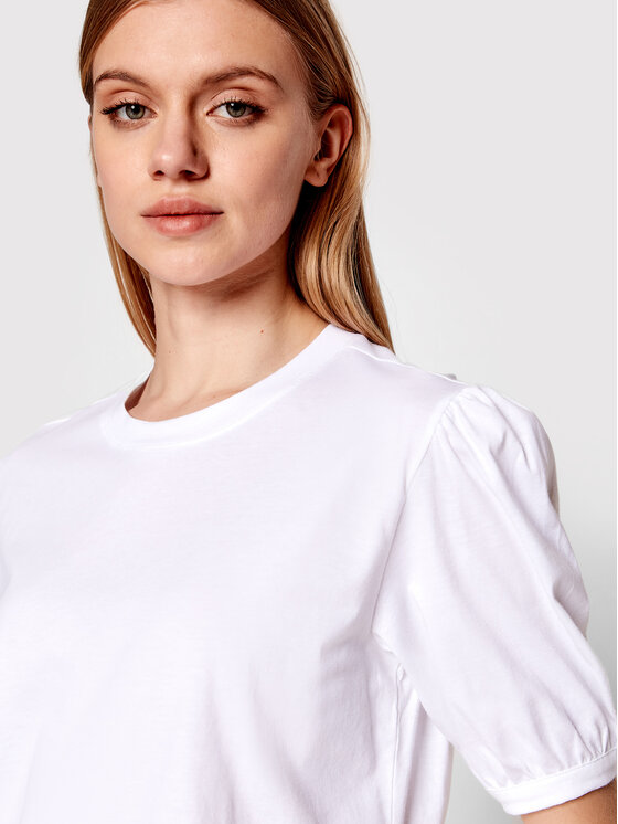 Sisley Sisley Bluză 3I1XL100C Alb Regular Fit