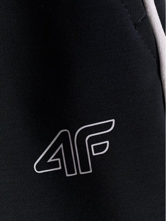 4F 4F Szorty sportowe COURT SOCIETY Czarny Regular Fit