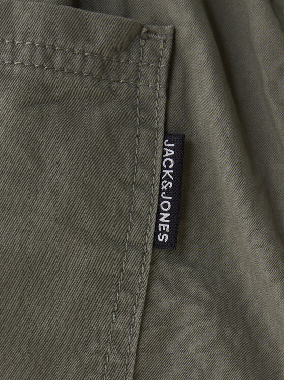 Jack & Jones Jack & Jones Hlače iz tkanine Owen Cade 12282385 Zelena Baggy Fit