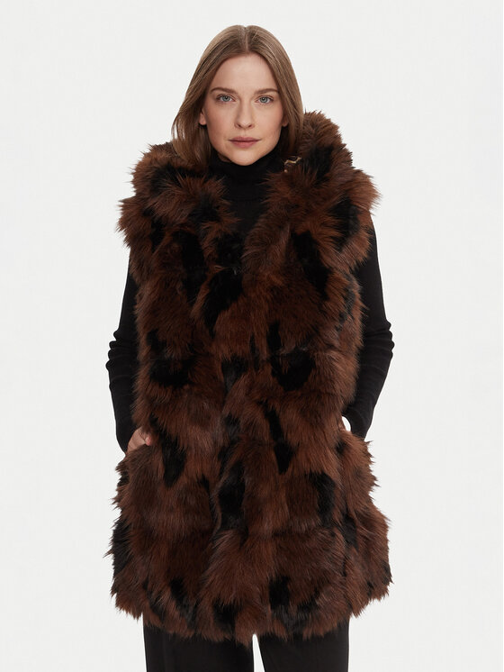 LOLA CASADEMUNT LOLA CASADEMUNT Γιλέκο LF2501008 Καφέ Regular Fit