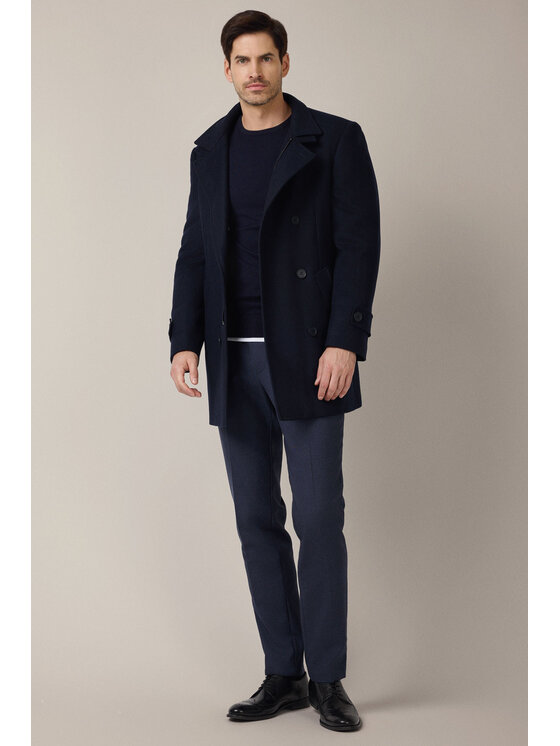 Lancerto Lancerto Płaszcz zimowy Vernol PC073225000018 Granatowy Regular Fit