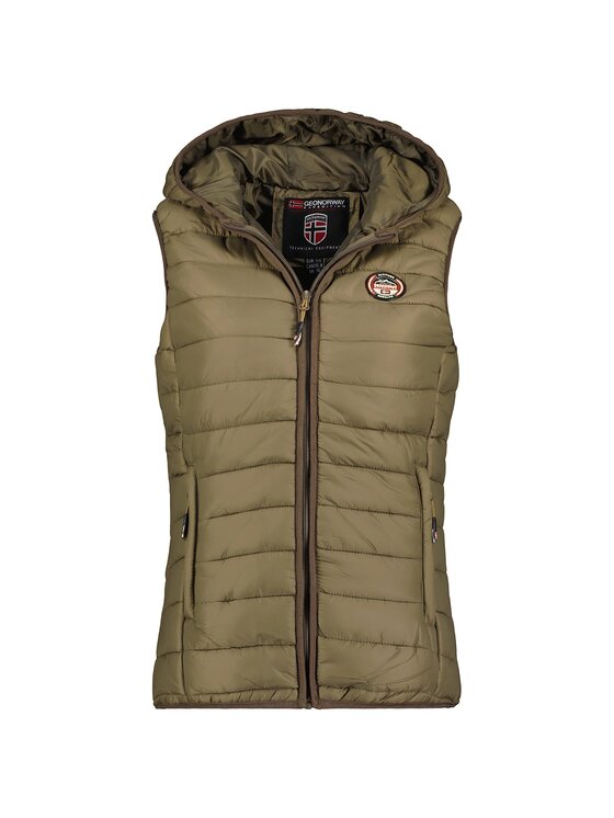 Geographical Norway Geographical Norway Bezrękawnik WW2008E/GNO-Storm Khaki Regular Fit