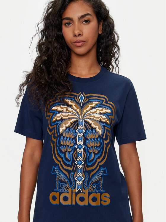 adidas adidas T-shirt FARM Rio Graphic IV9758 Tamnoplava Regular Fit