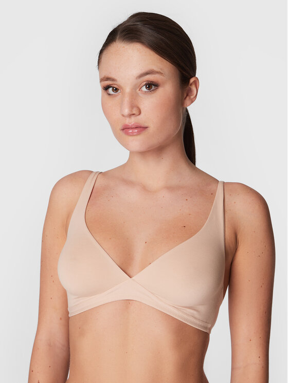 Hanro Bralette krūšturis Cotton Sensation 1387 Bēšs