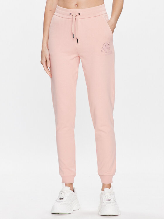 Armani Exchange Teplákové nohavice 3RYP94 YJCZZ 14AO Ružová Regular Fit