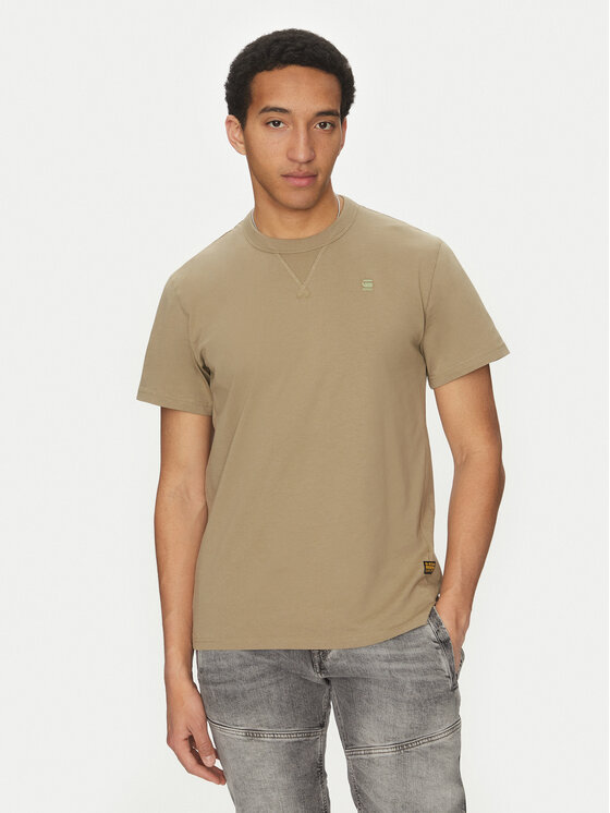 G-Star Raw Tričko Nifous D24449-336 Kaki Regular Fit