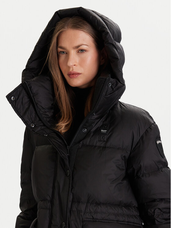 Blauer Blauer Vatovaná bunda 25WBLDB03175 Čierna Regular Fit
