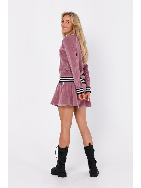Made of Emotion Made of Emotion Bluza M766 Różowy Modern Fit